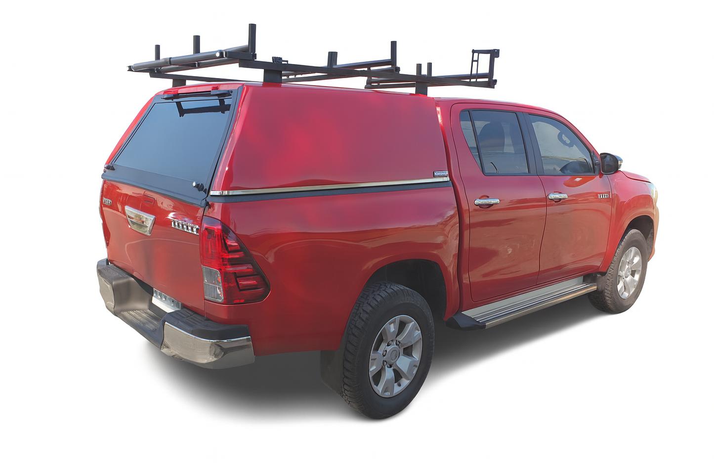 CUPULA FIBRA VIDRIO NACIONAL TOYOTA HILUX (2015+) | PUERTA DE VIDRIO -A PEDIDO- VALOR INCLUYE PINTURA E INSTALACION EN NUESTRO LOCAL EN SANTIAGO.